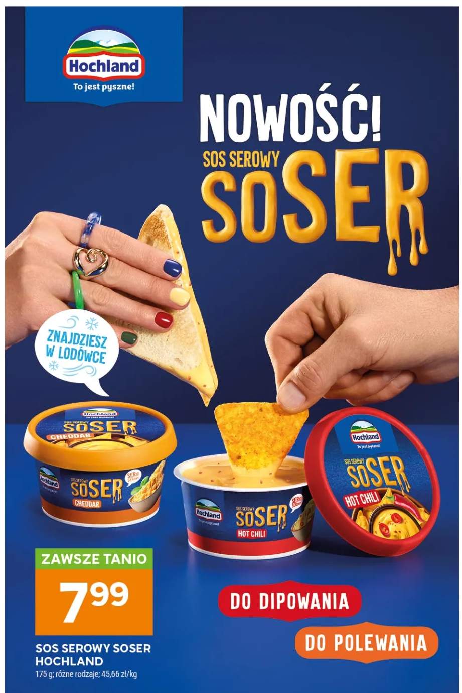 Sos serowy Soser Cheddar Hochland +1 wariant