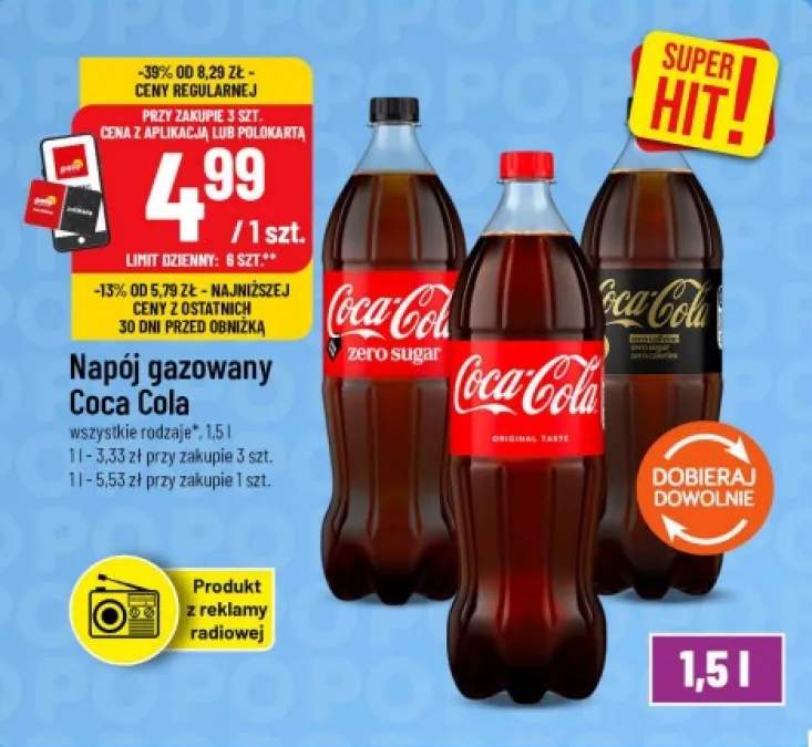 Napój gazowany Coca-Cola Original Taste +2 warianty