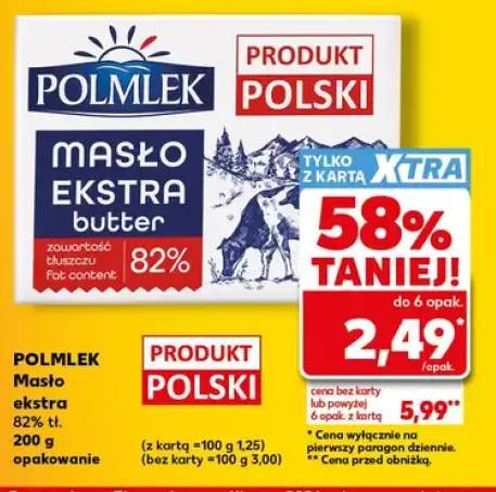 Masło ekstra Polmlek 82%