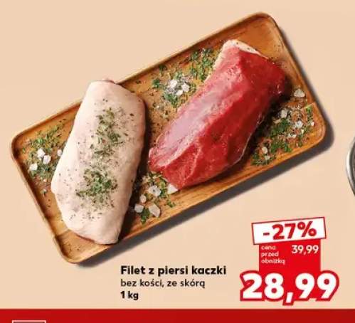 Filet z piersi kaczki bez kości ze skórą