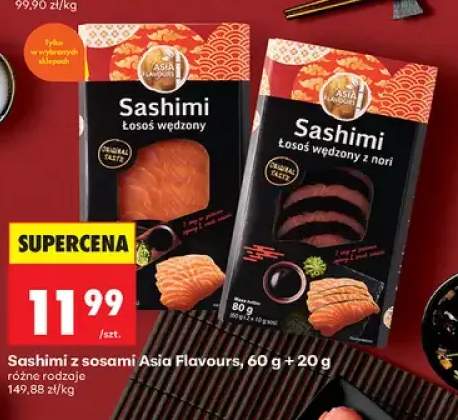 Sashimi z sosami łosoś wędzony Asia Flavours +1 wariant