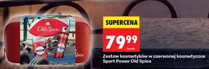 Zestaw kosmetyków w czerwonej kosmetyczce Sport Power Old Spice