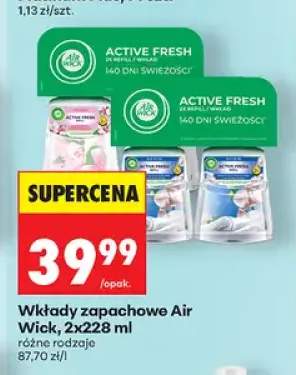 Wkłady zapachowe Air Wick Active Fresh 2-pak