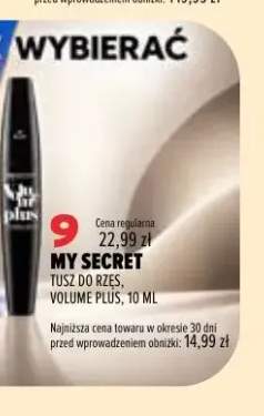 Tusz do rzęs Volume Plus My Secret