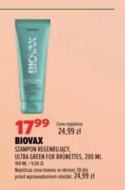 Szampon regenerujący Ultra Green for Brunettes Biovax