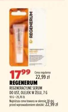 Regeneracyjne serum do ust olejek w żelu Regenerum