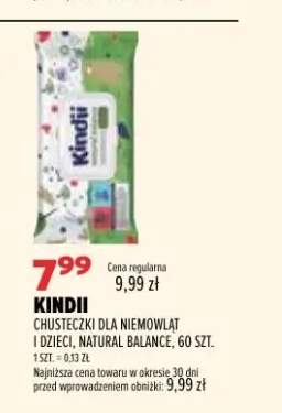 Chusteczki dla niemowląt i dzieci Natural Balance Kindii