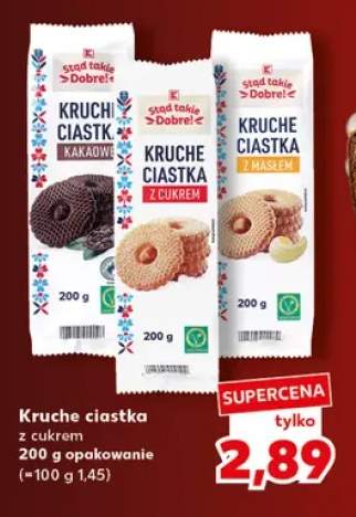 Kruche ciastka z cukrem K-Stąd Takie Dobre +2 warianty