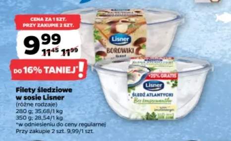 Filety śledziowe w sosie Lisner