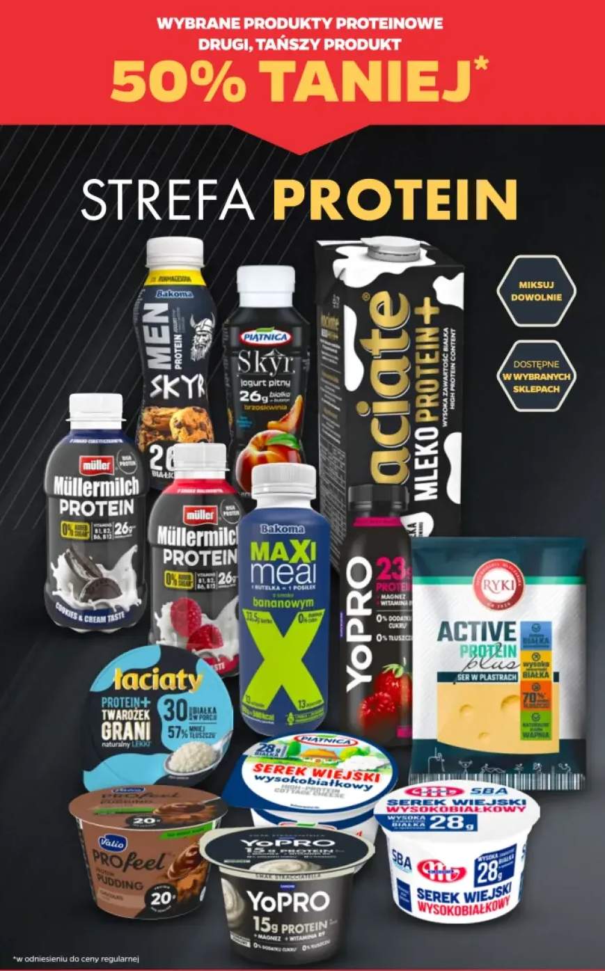 Napój mleczny Müllermilch Protein Cookies & Cream Müller +13 wariantów