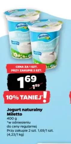 Jogurt naturalny Miletto