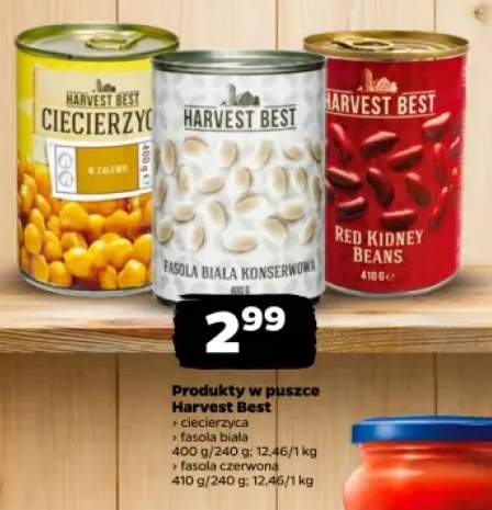 Ciecierzyca w puszce Harvest Best +2 warianty