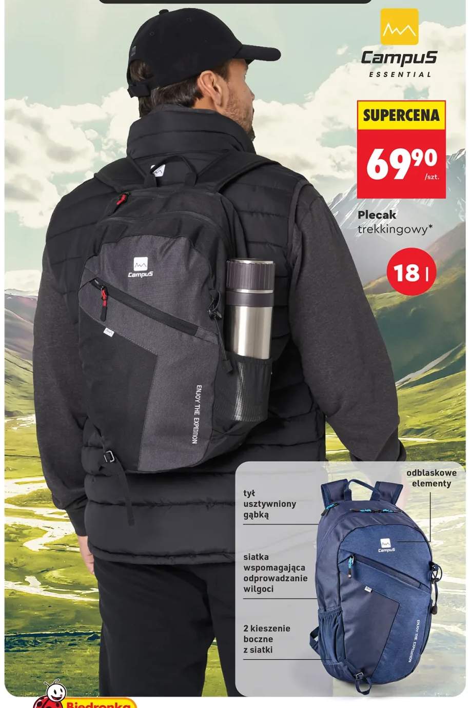 Plecak trekkingowy 18 l Campus