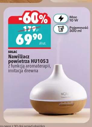 Nawilżacz powietrza HU1053 z funkcją aromaterapii imitacja drewna Solac