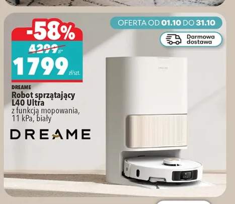 Robot sprzątający L40 Ultra z funkcją mopowania biały Dreame