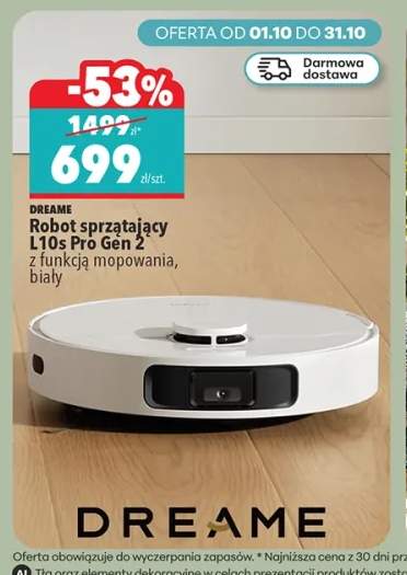 Robot sprzątający L10s Pro Gen 2 z funkcją mopowania biały Dreame