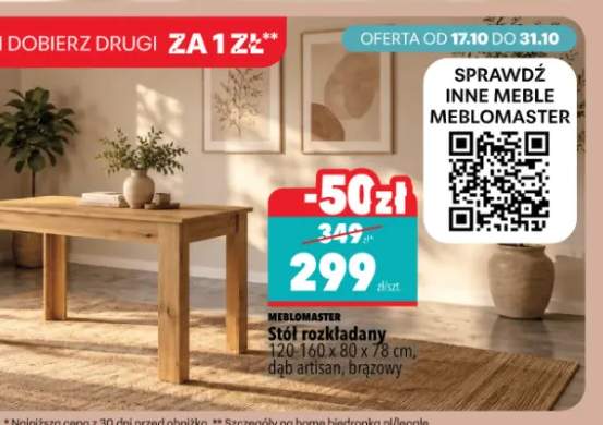 Stół rozkładany Meblomaster