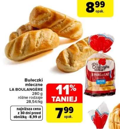 Bułeczki mleczne La Boulangère