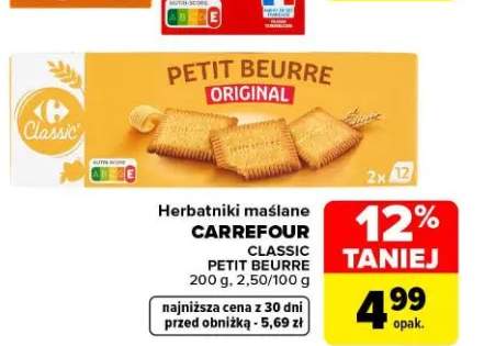 Herbatniki maślane Carrefour Classic Petit Beurre