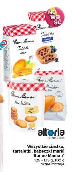Ciastka, tartalettki, babeczki Bonne Maman