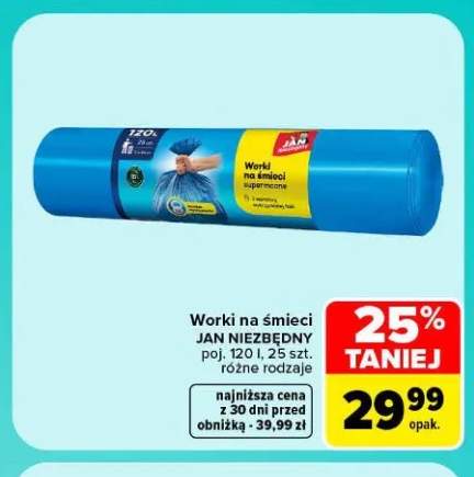 Worki na śmieci 120 l Jan Niezbędny