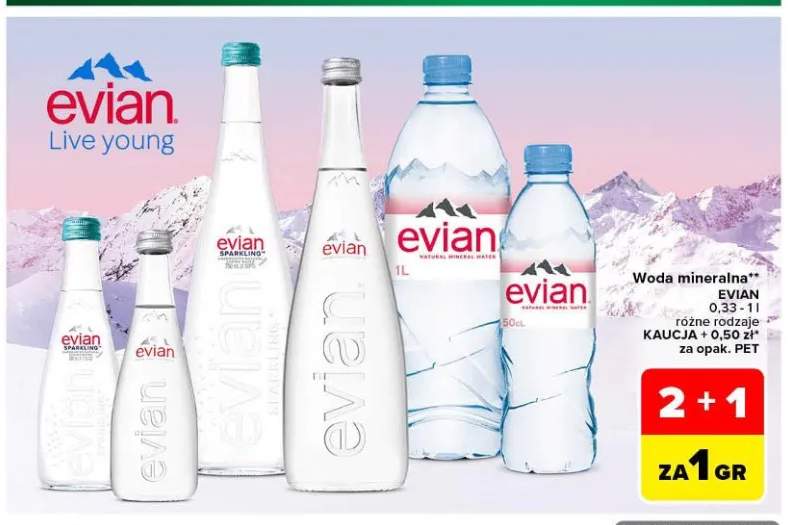 Woda mineralna Evian