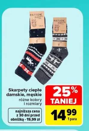 Skarpety ciepłe damskie +1 wariant