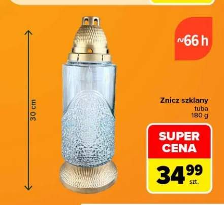Znicz szklany tuba