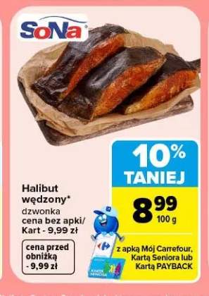 Halibut wędzony dzwonka Sona