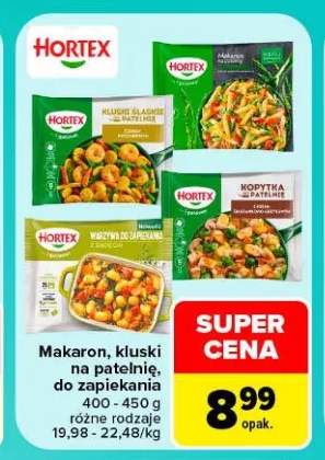 Makaron, kluski na patelnię, do zapiekania Hortex