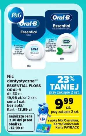 Nić dentystyczna Essential Floss Oral-B