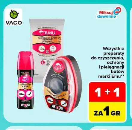 Preparaty do czyszczenia, ochrony i pielęgnacji butów Emu