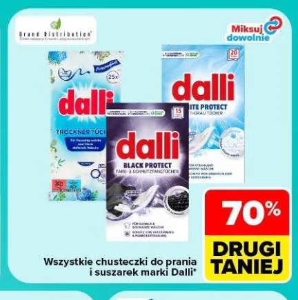 Chusteczki do prania i suszarek Dalli