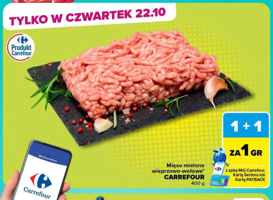Mięso mielone wieprzowo-wołowe Carrefour