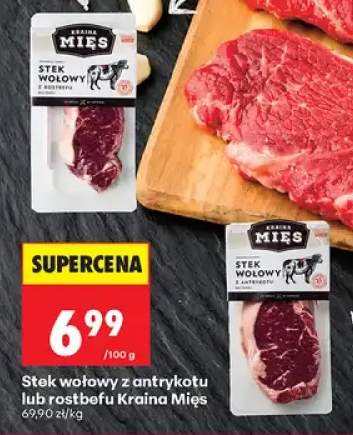 Stek wołowy z rostbefu Kraina Mięs +1 wariant