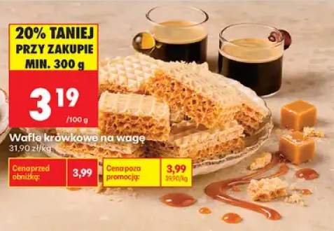 Wafle krówkowe na wagę