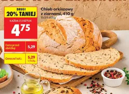 Chleb orkiszowy z ziarnami