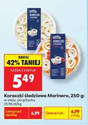 Koreczki śledziowe w oleju Marinero +1 wariant