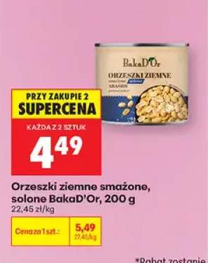 Orzeszki ziemne smażone solone BakaD'Or