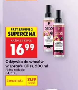 Odżywka do włosów w spray'u Gliss