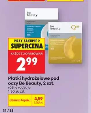Płatki hydrożelowe pod oczy Be Beauty