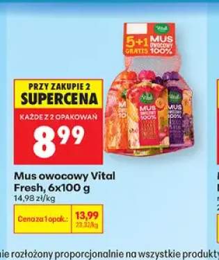 Mus owocowy Vital Fresh 6-pak