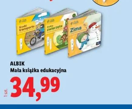 Mała książka edukacyjna Dzikie zwierzęta Albik +2 warianty