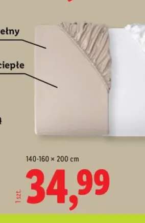 Prześcieradło flanelowe z gumką Livarno 140-160x200 cm