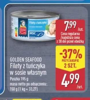 Filety z tuńczyka w sosie własnym Golden Seafood