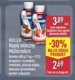 Napój mleczny Müllermilch truskawka Müller +4 warianty