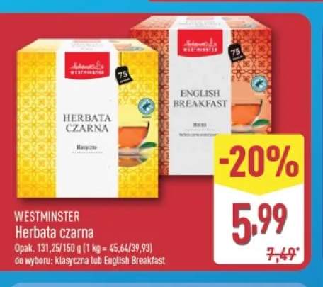 Herbata czarna English Breakfast Westminster +1 wariant