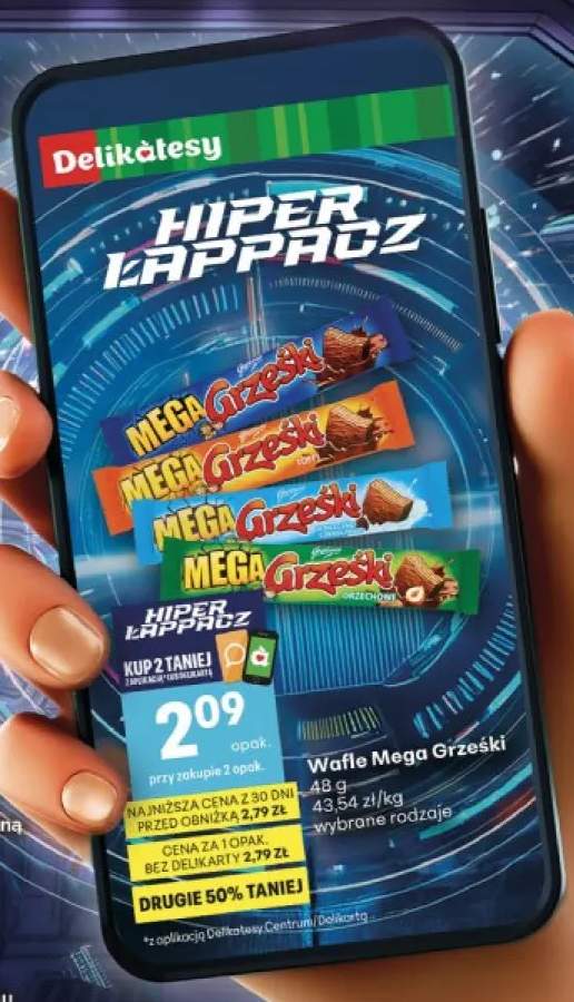 Wafle Mega Grześki