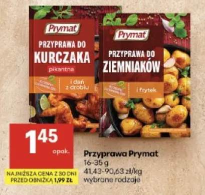 Przyprawa do ziemniaków i frytek Prymat +1 wariant
