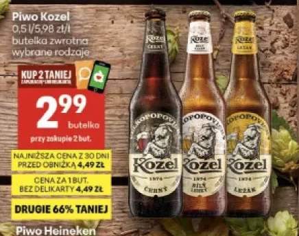 Piwo Kozel Černý +2 warianty